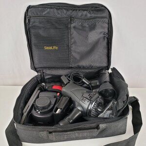 SeaLife D4 1400 Underwater Camera and Lighting System, Carrying Case and Strap
